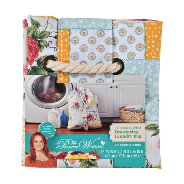 The Pioneer Woman Sweet Rose Canvas Large Laundry Hamper Storage NWT The Pioneer Woman Sweet Rose Canvas Large Laundry Hamper Storage NWT